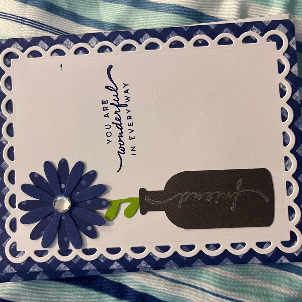 “You’re wonderful in every way ” Handmade Card